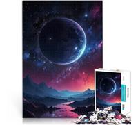 Rompecabezas de 1000 Piezas para Adultos Planeta congelado sobre un Paisaje Colorido Análisis y lógica Grandes Regalos y Juguetes 38x26cm