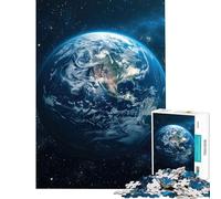 Rompecabezas de 1000 Piezas para Adultos Planeta neón Rompecabezas Espacial para Adultos Juego práctico desafío difícil para cumpleaños Navidad (tamaño 38x52cm)