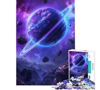 Rompecabezas de 1000 Piezas para Adultos Planeta Púrpura en un Juego cósmico Juego Intelectual Rompecabezas Juego de análisis y lógica Excelentes Regalos y Juguetes (tamaño 38x26cm)