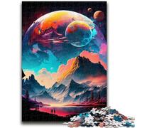 Rompecabezas de 1000 Piezas para Adultos, Planetas Coloridos, montañas, Juegos educativos, decoración del hogar, Regalo de cumpleaños, Regalos para Mayores de 14 años, 50x75cm