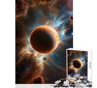 Rompecabezas de 1000 Piezas para Adultos Plutón en la Nebulosa Juguete Decorativo de Pared Gran Regalo y Juguete para Juego Educativo cumpleaños y Navidad tamaño 50x75cm