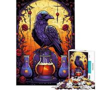 Rompecabezas de 1000 Piezas para Adultos Poción de Amor del Cuervo Rompecabezas Familiar para Mejorar la Memoria Gran Regalo para los Amantes de los Videojuegos (Tamaño 38x26cm)
