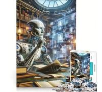 Rompecabezas de 1000 Piezas para Adultos: Poeta androide enigmático, Juego Imposible, desafío difícil, fortalece el Amor Entre Parejas 38x52cm