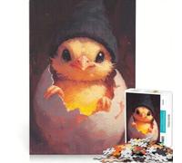Rompecabezas de 1000 Piezas para Adultos: Pollito en Huevo, Juego de ingenio, Corte de precisión, colección de Artistas, Bellas Artes, 50x75cm