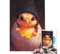 Rompecabezas de 1000 Piezas para Adultos Pollito en un Huevo Juego desafiante Juguetes Juego Imposible Un Reto difícil Regalos para Mujeres y Hombres tamaño 38x26cm