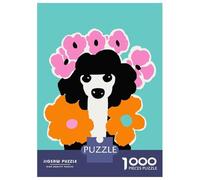 Rompecabezas De 1000 Piezas para Adultos Poodle Dog Nature Lover Rompecabezas para Adultos Juegos De Relajación Desafío Difícil Regalo De Cumpleaños, Regalos, 38x26cm/1000pcs
