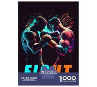 Rompecabezas De 1000 Piezas para Adultos Pop Art Boxing Fight Rompecabezas para Adultos Juegos Familiares Desafío Difícil para Cumpleaños, Navidad 38x26cm/1000pcs