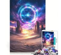 Rompecabezas de 1000 Piezas para Adultos: Portal del Desierto Cósmico, Juego Educativo, difícil y desafiante, cumpleaños 38x52cm