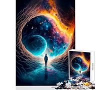 Rompecabezas de 1000 Piezas para Adultos Portal Espacial Juguete para decoración de Pared Regalo de cumpleaños Juegos relajantes Interesante reducción del estrés tamaño 50x75cm