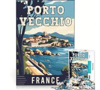 Rompecabezas de 1000 Piezas para Adultos, Porto Vecchio, Francia, Juegos educativos, decoración del hogar, colección de Artistas, Bellas Artes 38x26cm