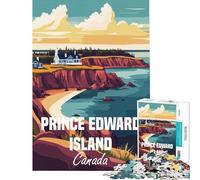 Rompecabezas de 1000 Piezas para Adultos Póster con Paisaje de la Isla del Príncipe Eduardo desafío para la Inteligencia Cerebral Juguetes adictivos Juegos Divertidos actividadeses Regalos de Amigo