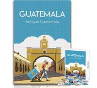 Rompecabezas de 1000 Piezas para Adultos,póster de Antigua Guatemala,Rompecabezas Familiar,Divertido y Divertido,decoración de Pared,tamaño 38x26cm