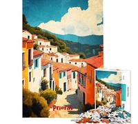 Rompecabezas de 1000 Piezas para Adultos póster de Arte Priorat Rompecabezas para Adultos Juegos Familiares Mejora la Memoria cumpleaños y Navidad (tamaño 50x75cm)