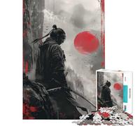 Rompecabezas de 1000 Piezas para Adultos póster de Shinobi o Ninja Actividades Divertidas en casa Juego de ingenio de Velocidad Manual Apto para Mayores de 14 años (38x26cm)