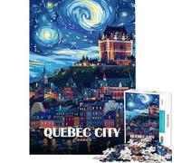 Rompecabezas de 1000 Piezas para Adultos póster de Viaje de la Ciudad de Quebec Canadá Rompecabezas para Adultos Juguete decoración de Pared desafío difícil Oferta como Regalo para Toda la Familia