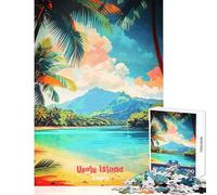 Rompecabezas de 1000 Piezas para Adultos Póster de Viaje de Samoa Juegos relajantes para Toda la Familia Juguetes antiestrés Entrena tu Cerebro y Tus Manos (38x26cm)