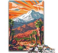 Rompecabezas de 1000 Piezas para Adultos, póster de Viaje de Sierra Nevada A Partir de 14 años Juego Intelectual y Educativo para cumpleaños y Navidad (38x52cm)
