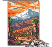 Rompecabezas de 1000 Piezas para Adultos, póster de Viaje de Sierra Nevada, Juegos educativos, decoración del hogar, colección de Artistas, Bellas Artes (38x52cm) 1000 Piezas
