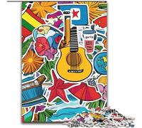 Rompecabezas de 1000 Piezas para Adultos,póster de Viaje por el Mundo Rompecabezas de 1000 Piezas para Adultos, Adolescentes y diversión Familiar,Regalo Ideal para cumpleaños (50x75cm)