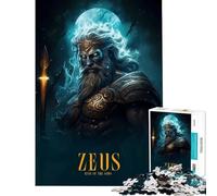 Rompecabezas de 1000 Piezas para Adultos póster de Zeus Juegos Divertidos para un desafío Educativo Juguete Ideal para Regalar desafío difícil (tamaño 50x75cm)