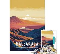 Rompecabezas de 1000 Piezas para Adultos póster del Parque Nacional Haleakala Juguetes adictivos para Cultivar la Paciencia Juego práctico Regalos para Mujeres Regalo artístico (tamaño 38x26cm)