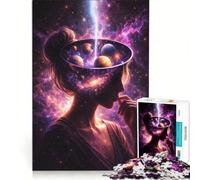 Rompecabezas de 1000 Piezas para Adultos, póster Mente Cósmica, Juegos educativos, análisis y lógica, Juego de desafío único 38x52cm