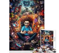 Rompecabezas de 1000 Piezas para Adultos póster Ultimate Gamer Juego Educativo Arte de Pared Juguete decoración de Pared colección de Artistas Bellas Artes (38x26cm)