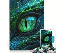 Rompecabezas de 1000 Piezas para Adultos: Primer Plano del Ojo del dragón, Juego Educativo, Entrena tu Cerebro y Tus Manos, Mejora el Amor Entre Parejas 50x75cm