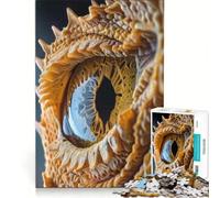 Rompecabezas de 1000 Piezas para Adultos: Primer Plano del Ojo del dragón, Juego Educativo, Entrena tu Cerebro y Tus Manos, Mejora el Amor Entre Parejas 38x52cm