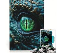 Rompecabezas de 1000 Piezas para Adultos: Primer Plano del Ojo del dragón, Juego Familiar, relajación Intelectual, Mejora del Amor en Pareja 50x75cm