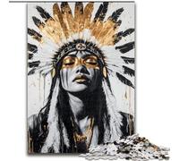 Rompecabezas de 1000 Piezas para Adultos, Princesa India Dorada, Juego de ingenio para Adolescentes, Noche de Juegos en Familia, 50x75cm