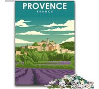 Rompecabezas de 1000 Piezas para Adultos, Provenza, Francia, Arte Soleado, Juego desafiante, Juguetes, decoración de Pared, cumpleaños y Navidad, 75x100cm