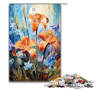 Rompecabezas de 1000 Piezas para Adultos: Psicodelia Colorida de jacintos españoles. Un Juego desafiante. Una Obra de Arte. Apto para Adolescentes de 14 años en adelante. 1000 Piezas (75 x 50 cm).