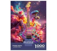 Rompecabezas De 1000 Piezas para Adultos Psychedelic Guitar Cosmos -1 Rompecabezas para Adultos Juegos Relajantes Que Mejoran La Memoria Interacción Entre Padres E Hijos 70x50cm/1000pcs