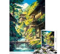 Rompecabezas de 1000 Piezas para Adultos Pueblo Olvidado Juego Educativo para la diversión Familiar Juguete Decorativo para la Pared difícil y desafiante (38x26cm)