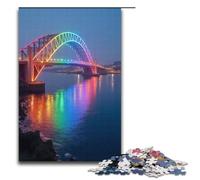 Rompecabezas de 1000 Piezas para Adultos Puente Arcoíris Juego de Rompecabezas decoración Adolescentes a Partir de 14 años 1000 Piezas (38 x 26 cm)