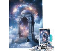 Rompecabezas de 1000 Piezas para Adultos Puerta Celestial Antigua Juguete Educativo de 1000 Piezas Un desafío difícil para la Mente Juegos Familiares (50x75cm)