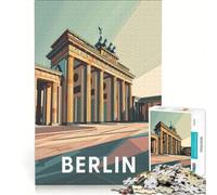 Rompecabezas de 1000 Piezas para Adultos: Puerta de Brandeburgo de Berlín, Juguetes para armar, Actividades Divertidas en casa, Toda la Familia 38x26cm
