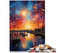 Rompecabezas de 1000 piezas para adultos, puerto de Oslo, para regalos, 38 x 52 cm, análisis y lógica para adolescentes a partir de 14 años