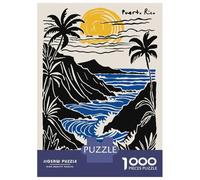 Rompecabezas De 1000 Piezas para Adultos Puerto Rico Coastal Landscape Art Rompecabezas Juego De Ingenio Carrera De Velocidad De Manos Interacción Entre Padres E Hijos 70x50cm/1000pcs