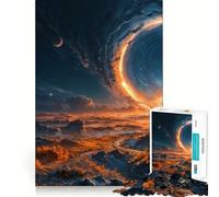 Rompecabezas de 1000 Piezas para Adultos, Puesta de Sol Tranquila, Juego de lógica de Ajuste Exacto, Juguete Divertido, Juego de Juego Libre, Regalo de cumpleaños (38x26cm)