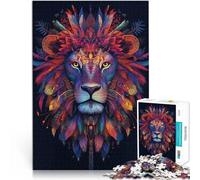 Rompecabezas de 1000 Piezas para Adultos “Puma con Pelaje Colorido” Madera,para Mayores de 14 años Juego práctico Grandes Regalos y Juguetes。tamaño:50x75cm/19.68x29.52pulgada