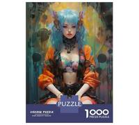 Rompecabezas De 1000 Piezas para Adultos Punk Girl No3 Rompecabezas para Adolescentes Juego Práctico Desafío Difícil Regalo De Cumpleaños, Regalos, 70x50cm/1000pcs
