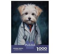 Rompecabezas De 1000 Piezas para Adultos Puppy Doctor Rompecabezas para Adultos Juegos De Relajación Desafío Difícil Ayuda A Ejercitar El Cerebro 38x26cm/1000pcs