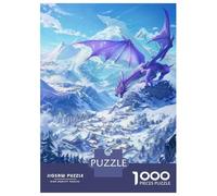 Rompecabezas De 1000 Piezas para Adultos Purple Dragon Mountain Village Rompecabezas para Adultos Juegos Familiares Carrera De Velocidad Manual Regalo De Cumpleaños, Regalos, 38x26cm/1000pcs