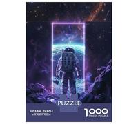 Rompecabezas De 1000 Piezas para Adultos Purple Neon Space Portal Rompecabezas Juegos Divertidos Vacaciones En Casa Matar El Tiempo Cumpleaños Y Navidad 70x50cm/1000pcs