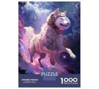 Rompecabezas De 1000 Piezas para Adultos Purple Space Dog Rompecabezas Práctico Juego Decoración del Hogar Cumpleaños Y Navidad 70x50cm/1000pcs