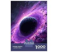 Rompecabezas De 1000 Piezas para Adultos Purple Space Galaxy with Planet Rompecabezas para Adultos Juegos Familiares Pero Regalos Divertidos Y Humorísticos para Amigos Y Familiares 38x26cm/1000pcs