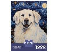 Rompecabezas De 1000 Piezas para Adultos Pyrenean Mountain Dog Rompecabezas para Adultos Juguetes De Bricolaje Desafío Difícil Desafío Educativo 38x26cm/1000pcs
