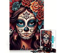 Rompecabezas de 1000 Piezas para Adultos Que celebra la Vida y la Muerte Diseño Ingenioso para Resolver Problemas Divertido Juego para Pasar el Tiempo Decoración navideña (38x52cm)